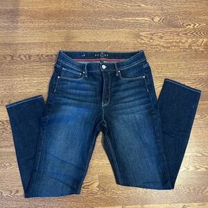 White House Black Market Dark Blue Skinny Jeans